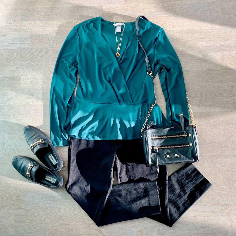Green blouse